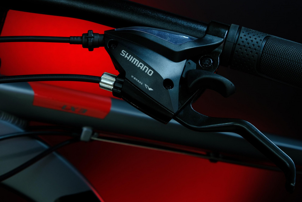 Lorak LX3 Матовый Серый/Красный рама 19 (на рост 171-182)