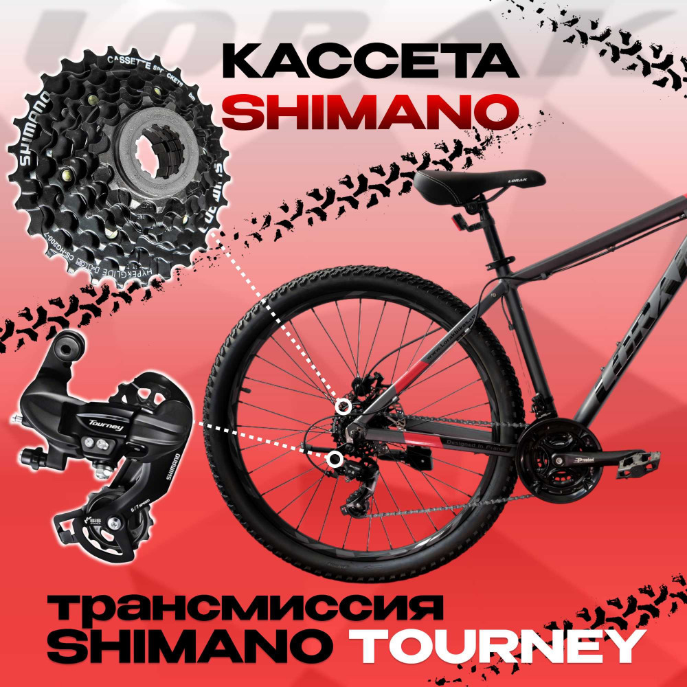 Lorak LX5 HD Матовый Чёрный/Серый рама 19 (на рост 171-182)